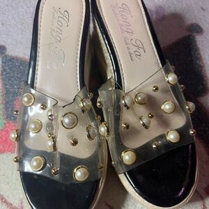 Black and Gold Women's Shoes